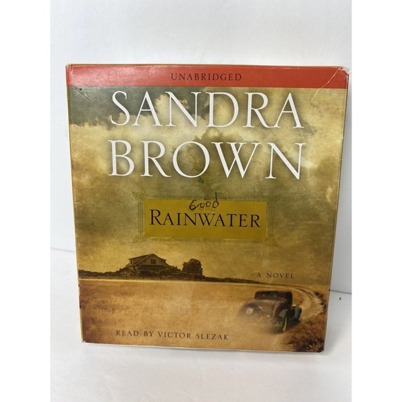 Rainwater - Sandra Brown  audio book on 6 CDs  read by Victor Slezak VG+ - Picture 1 of 8